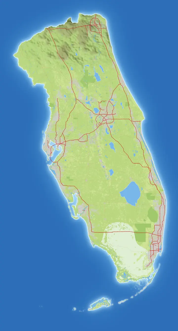 Preview map of Leonida: the whole island with its six regions